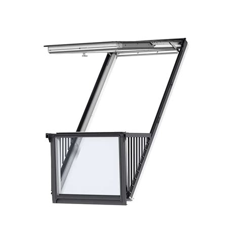 Vizualizácia strešného balkóna VELUX Cabrio