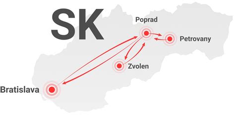 Mapa doručovacích služieb