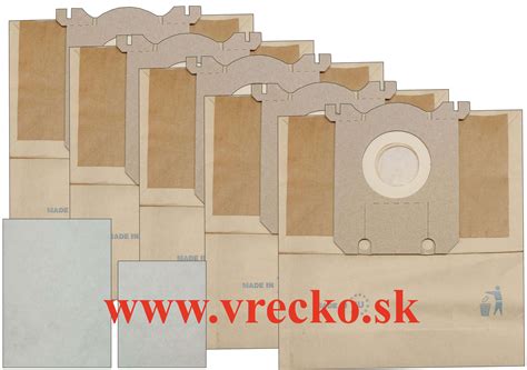 Detail vreciek do vysávača s rôznymi vrstvami filtračného materiálu