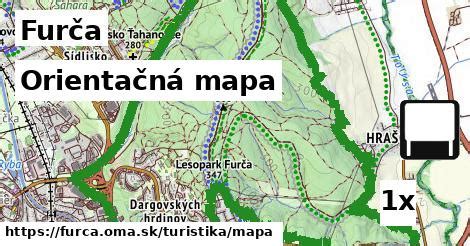 Mapa Košice - mestská časť Dargovských hrdinov (Furča)