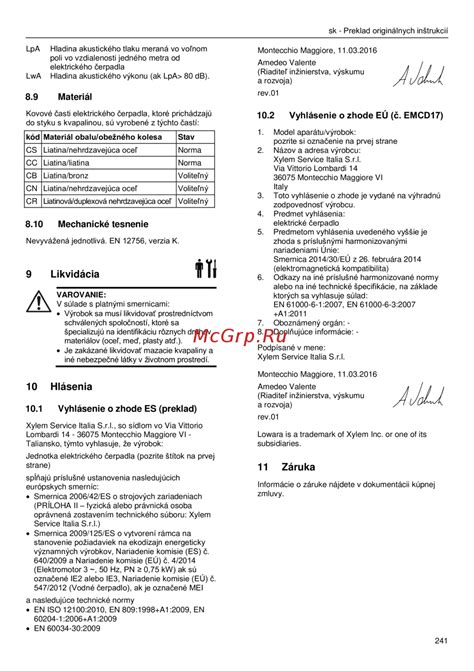 Tabuľka technických špecifikácií laku
