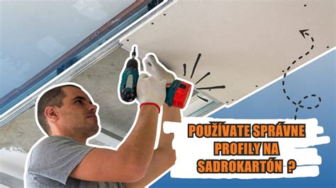 Rôzne typy kovových profilov pre sadrokartón