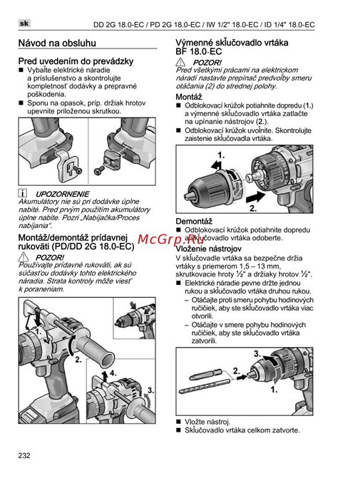 Návod na obsluhu elektrického náradia Extol