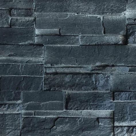 Vizualizácia fasády s obkladom Novik Stacked Stone v grafitovo šedej farbe