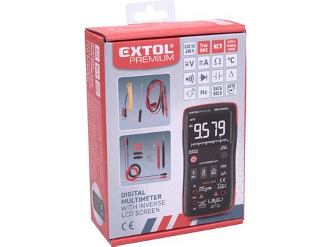 Multimeter Extol Premium s meracími káblami