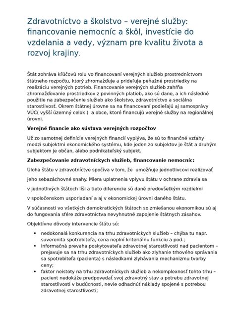 Financovanie projektu a investície do cestnej infraštruktúry
