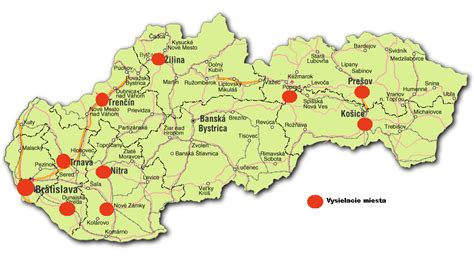 Mapa Veľkého Kýra s vyznačenými predajňami stavebnín