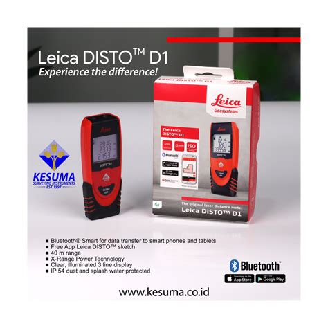 Leica DISTO D1 s prepojením na smartfón pomocou aplikácie