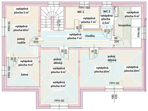 Ilustračná schéma podlahového žľabu