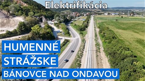 schéma elektrifikovanej trate Bánovce nad Ondavou - Humenné