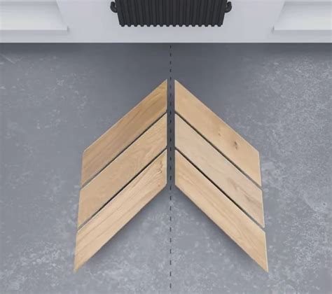 Vzor podlahy typu chevron