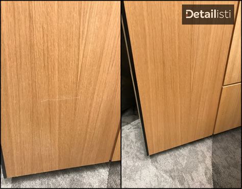 Detail dreveného nábytku s matným bezfarebným náterom