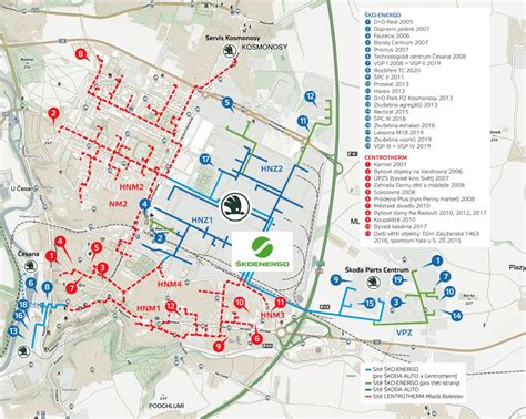 Mapa oblasti rekonštrukcie plynových rozvodov v Malackách: Ulice Jesenského, Sadová, Dubovského