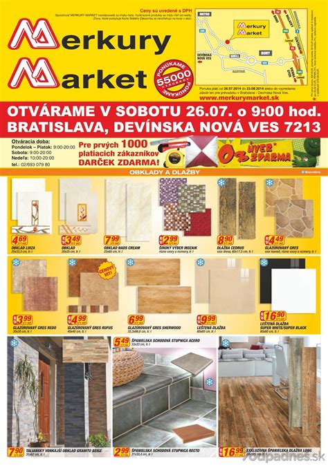 Ukážka obálky aktuálneho akciového letáku Merkury Market