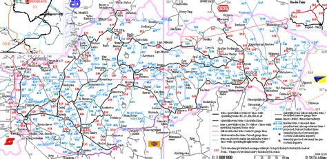 Mapa Východného Slovenska s vyznačenými oblasťami obsluhy vývozu žúmp