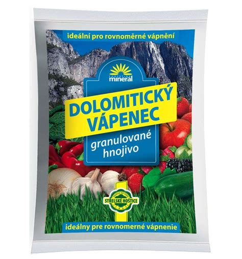 Dolomitický vápenec a jeho vplyv na pH pôdy