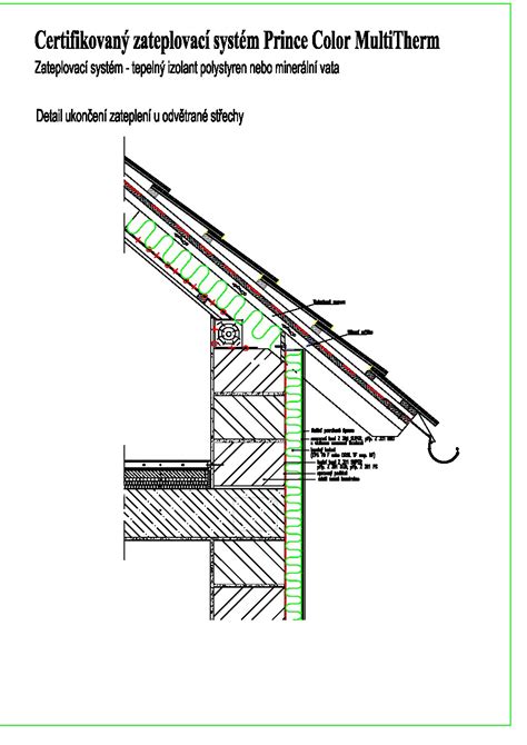 Detail podbitia strechy