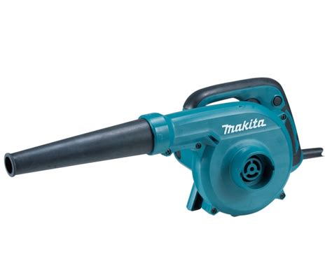 Detailný pohľad na dúchadlo Makita UB1103 v akcii