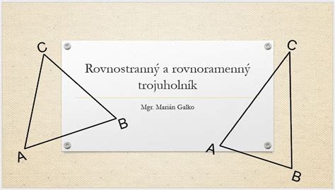 Rovnostranný trojuholník rozdelený strednými priečkami na menšie trojuholníky