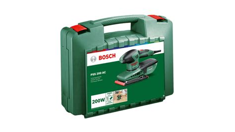 Vibračná brúska Bosch PSS 200 AC pri práci na drevenom povrchu