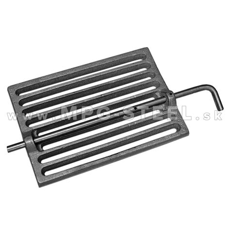 Liatinový rošt krbu