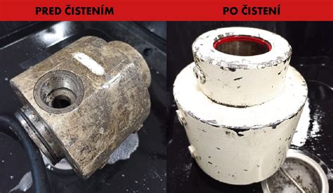 Voda v systéme pred a po čistení