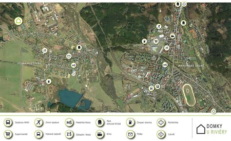 Schematická mapa plánovanej občianskej vybavenosti v Trnitá
