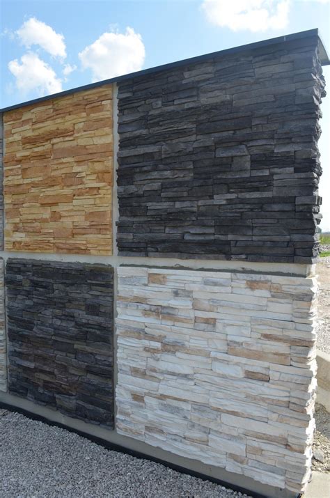 Kamenné obklady v rôznych farbách a textúrach