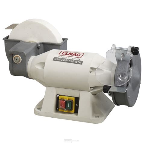 Stolová kombinovaná brúska v akcii