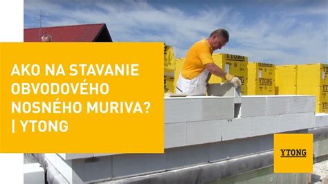 Schéma jednovrstvového muriva Ytong