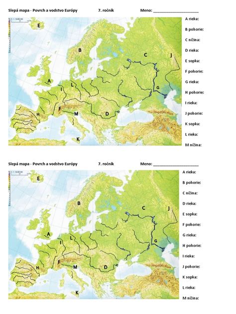 Mapa rieky s vyznačenými miestami výskytu šťúk