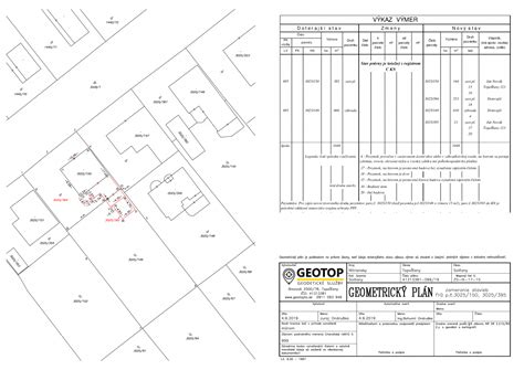 Geometrický plán základov