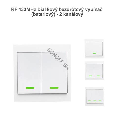 Schéma rádiového prenosu signálu pre bezdrôtový vypínač