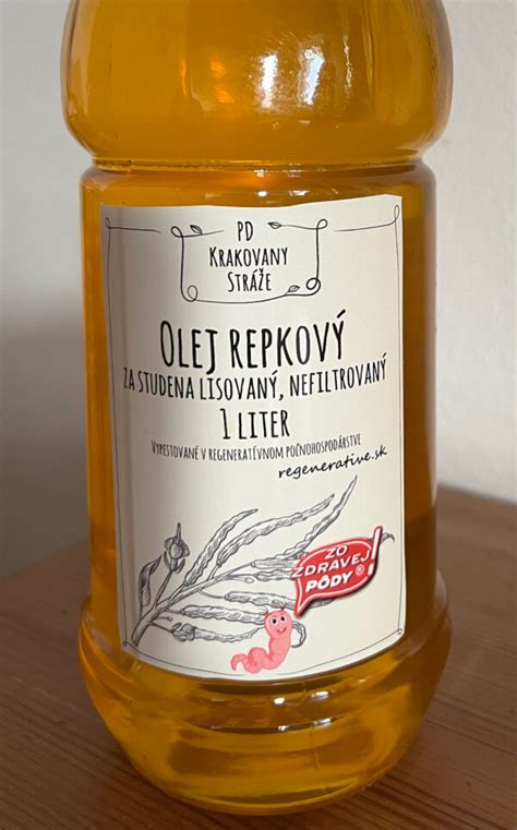 Domáci olej lisovaný za studena