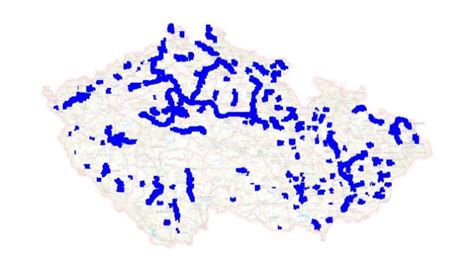Mapa doručovacích oblastí a skladov