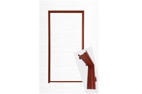 Schéma konštrukcie dverovej zárubne s polodrážkou