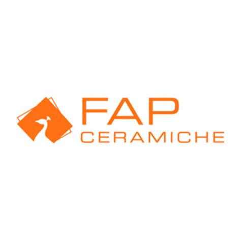 Logo FAP Ceramiche a ukážka ich kúpeľňových obkladov