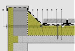 Detail tepelnej izolácie stropu nad nevykurovaným podkrovím