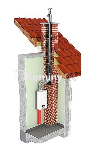 Detail plastovej komínovej vložky s tesnením
