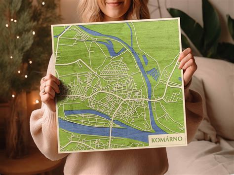 Mapa Komárna a okolia