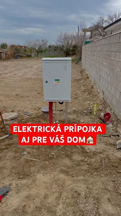 Zakopaná elektrická prípojka