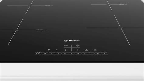 Schéma indukčnej varnej dosky Bosch PUE611FB1E so zónami