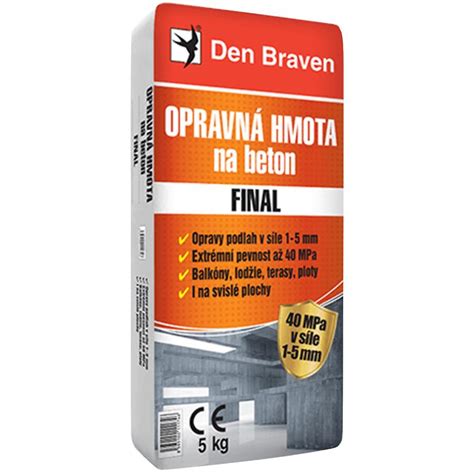 Rôzne balenia opravnej stierky Den Braven QUARTZ FINAL