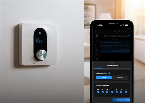 Rozhranie aplikácie pre ovládanie smart termostatu