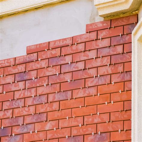 detaily tehlového obkladu a škárovania