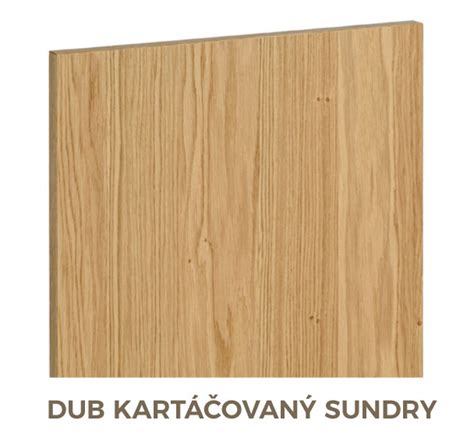 Dýhované kuchynské dvierka s kartáčovanou dubovou dyhou