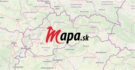 Mapa obce Píla a okolie