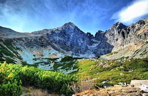 Pohľad na Vysoké Tatry z okolia Podlesku