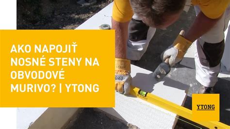 Ukladanie nosníkov Ytong na murivo