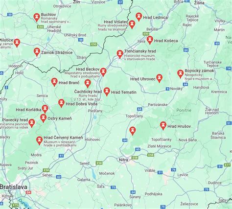 Mapa distribútorov hydromasážnych vaní na Slovensku a v ČR